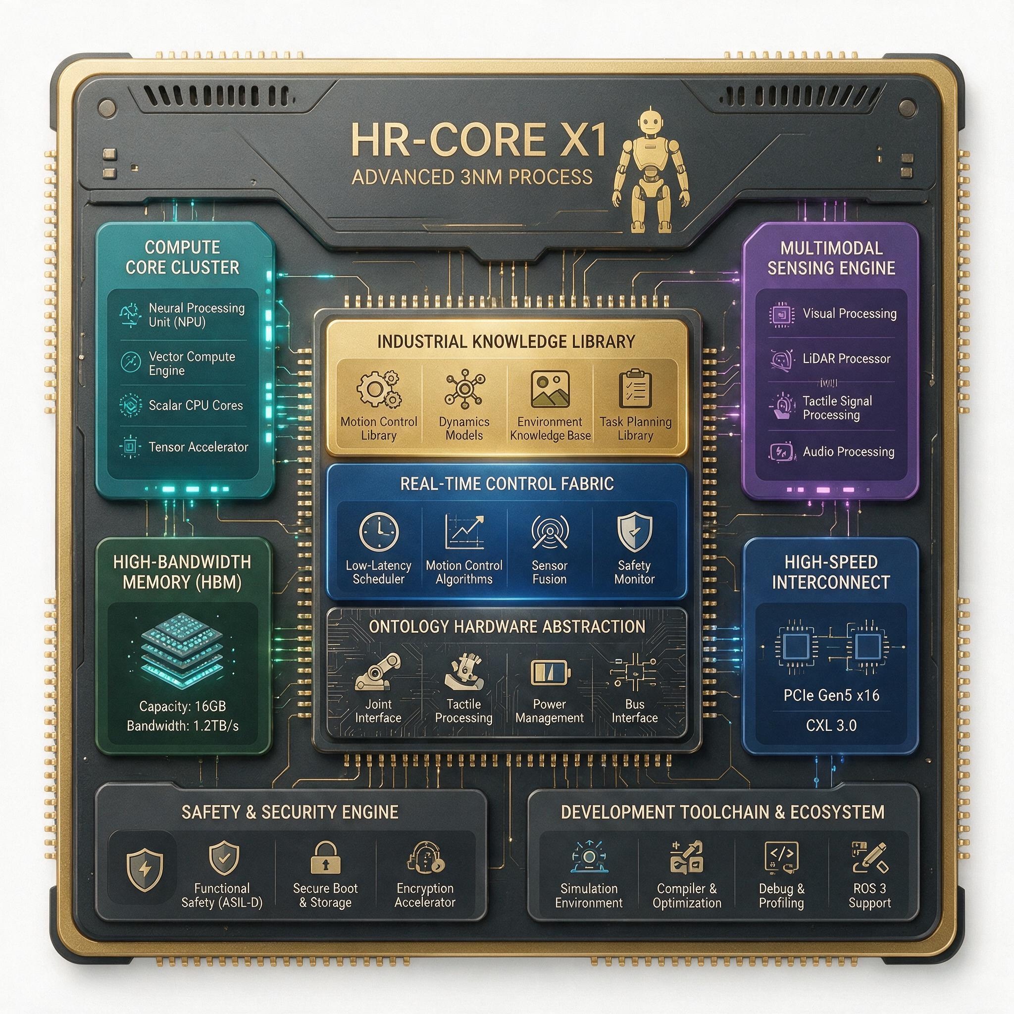 Embodied intelligence robot chip architecture