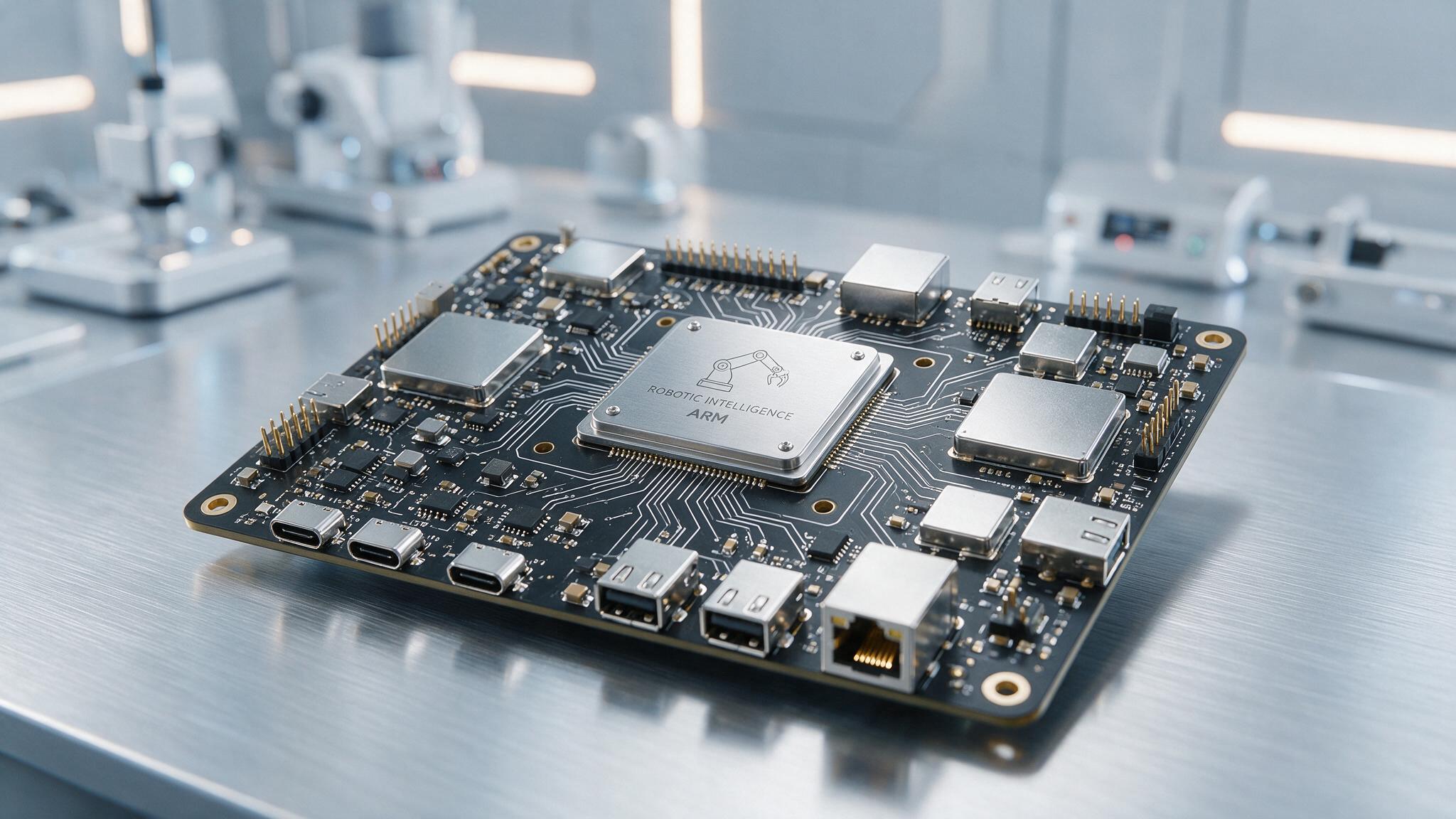 Concept high-bandwidth robot chip module with shielded components and multiple expansion interfaces