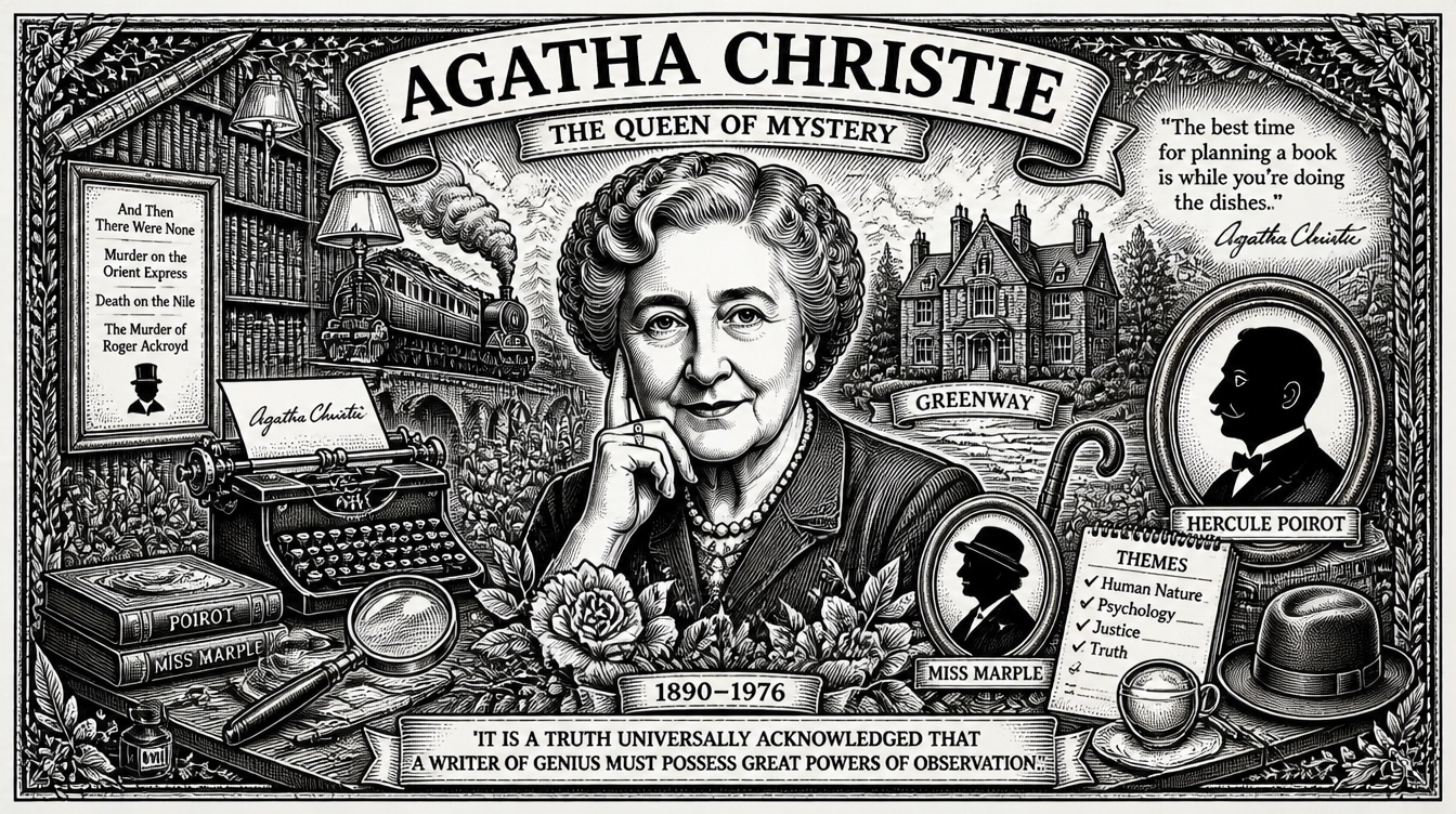Agatha Christie banner portrait
