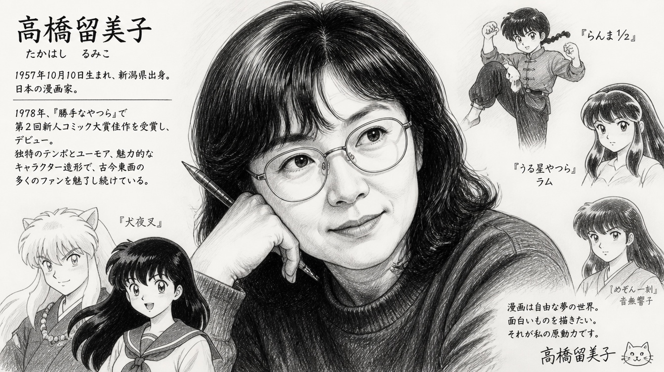 Rumiko Takahashi and manga characters
