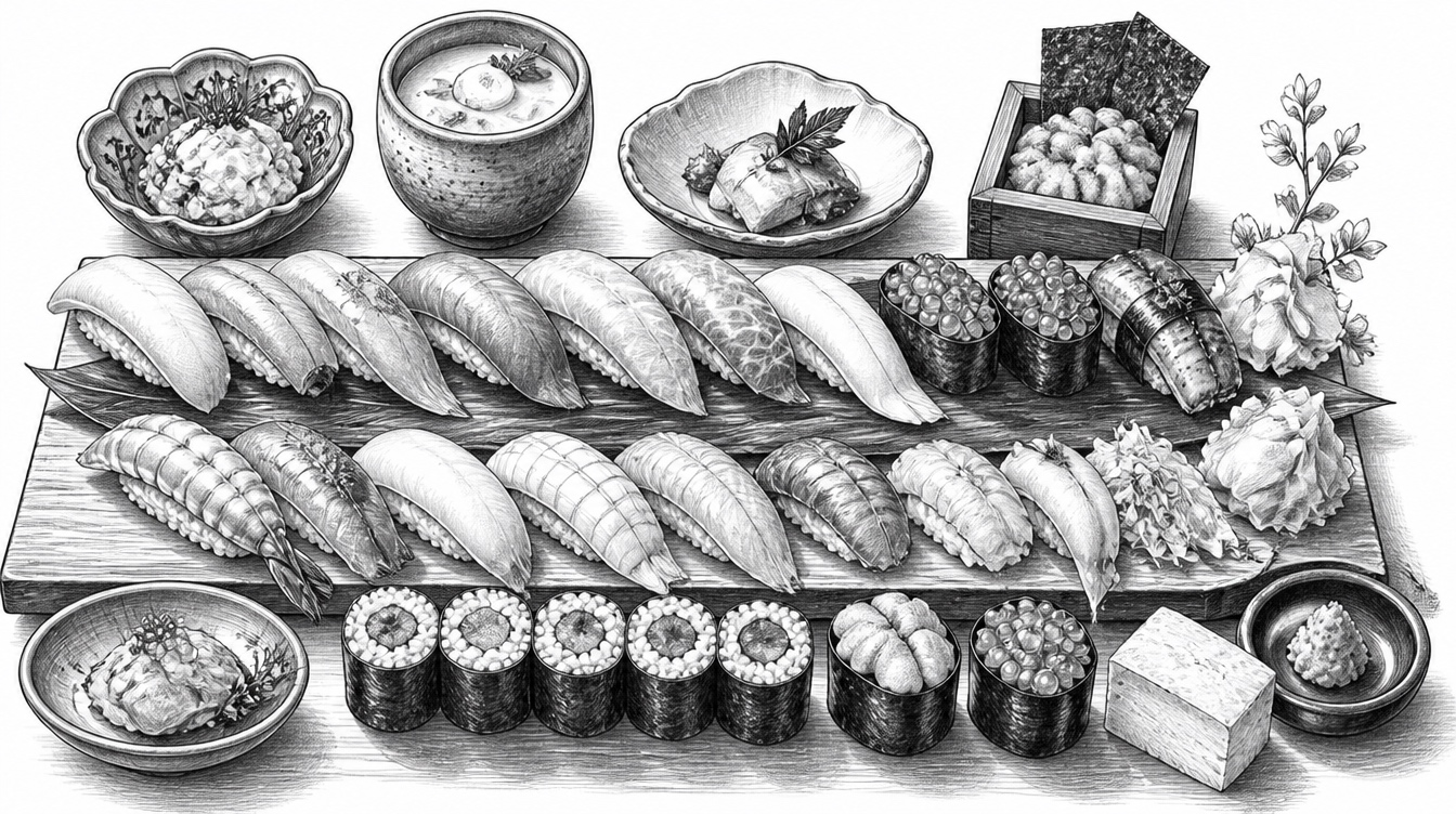 Omakase sushi banner