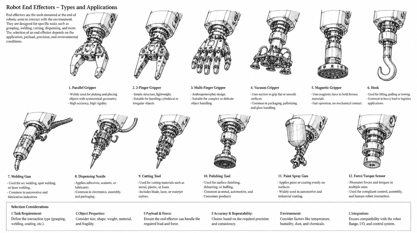 Robotics end effectors