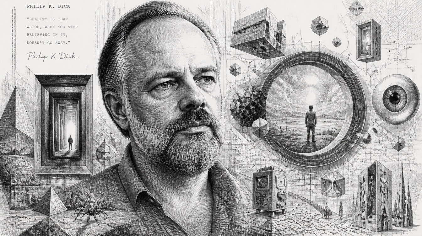 Philip K. Dick themed visual