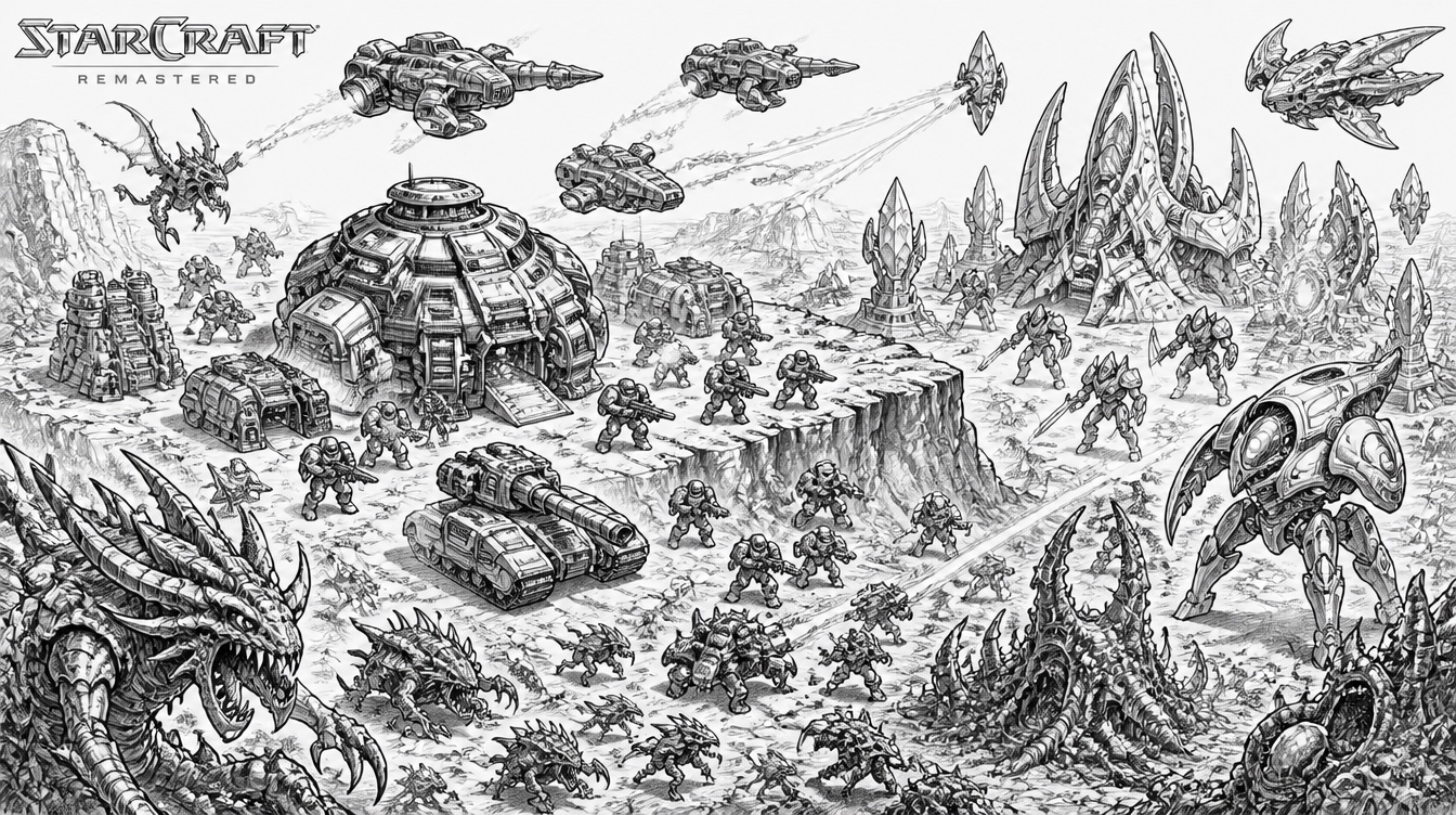 StarCraft stadium scene