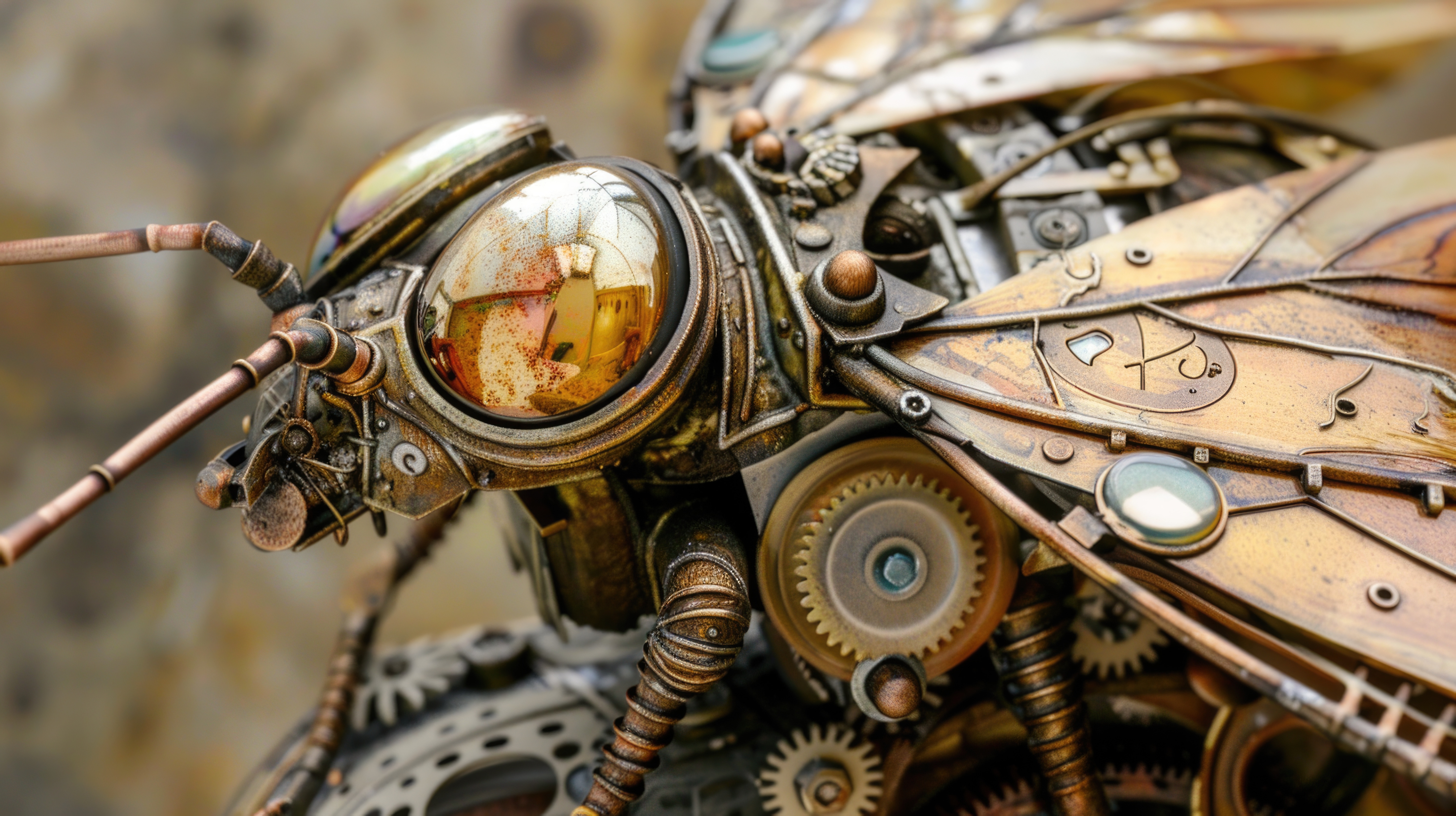 Steampunk flea miniature concept
