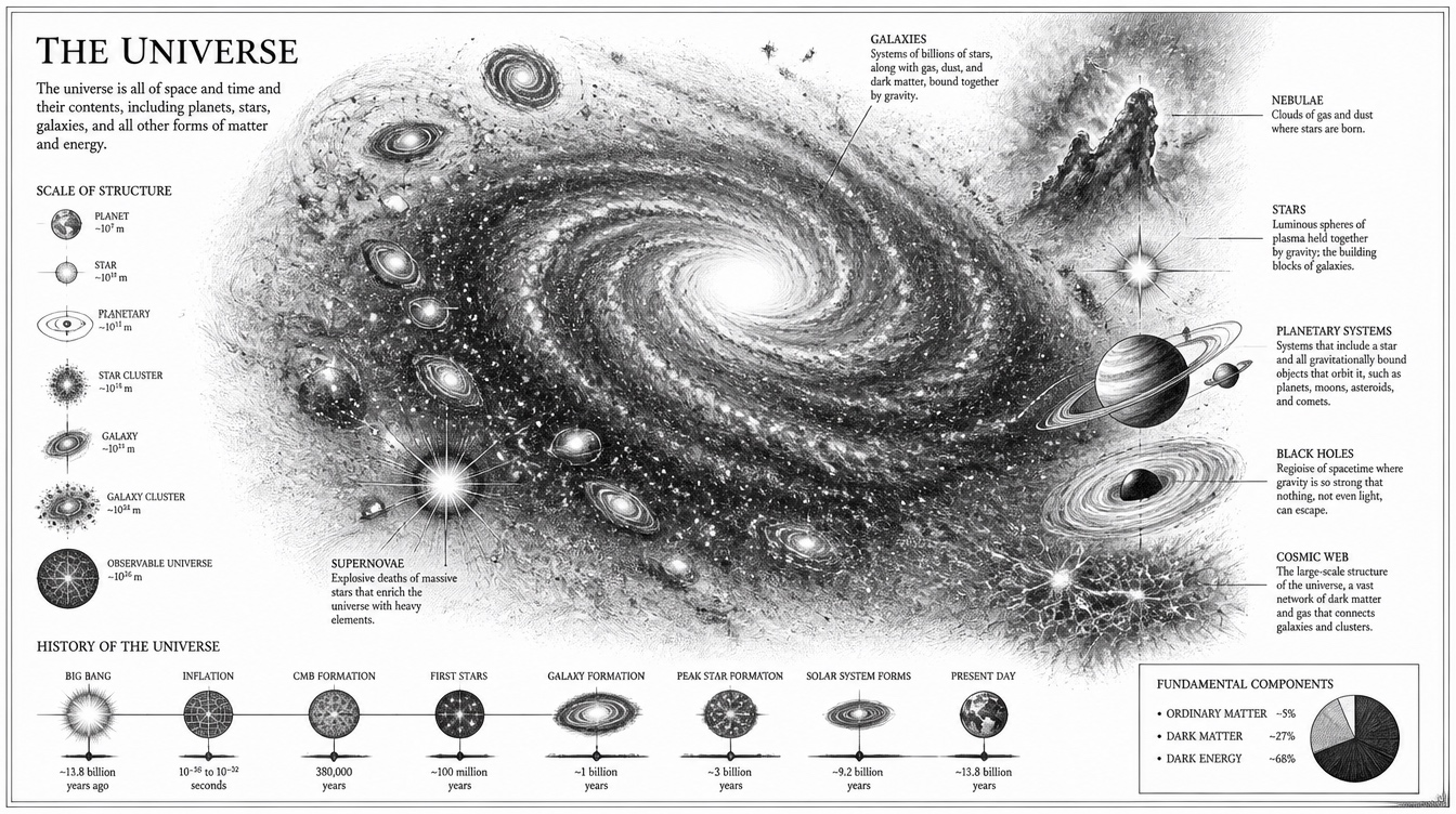 Universe conceptual banner
