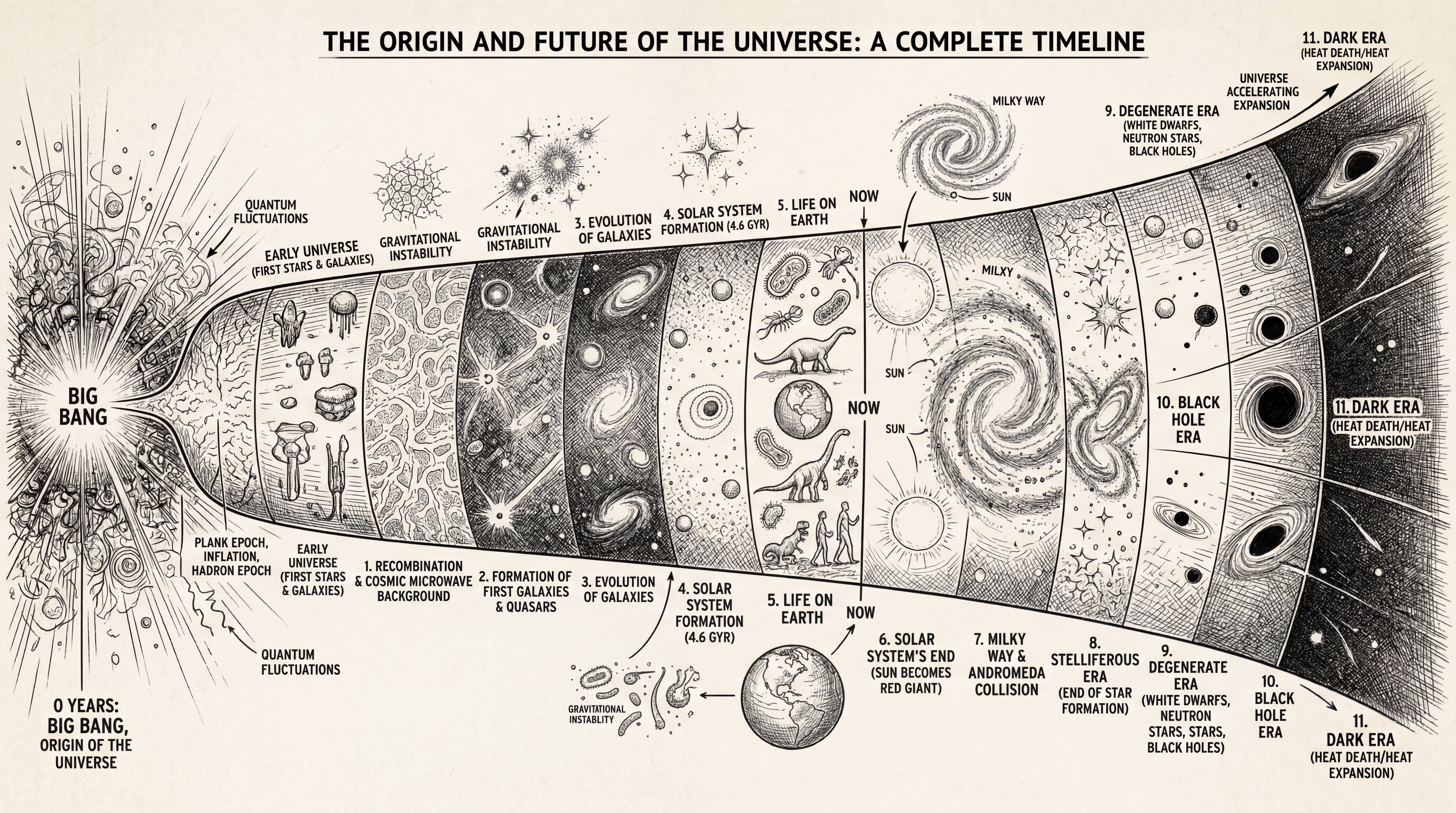 Universe history future banner