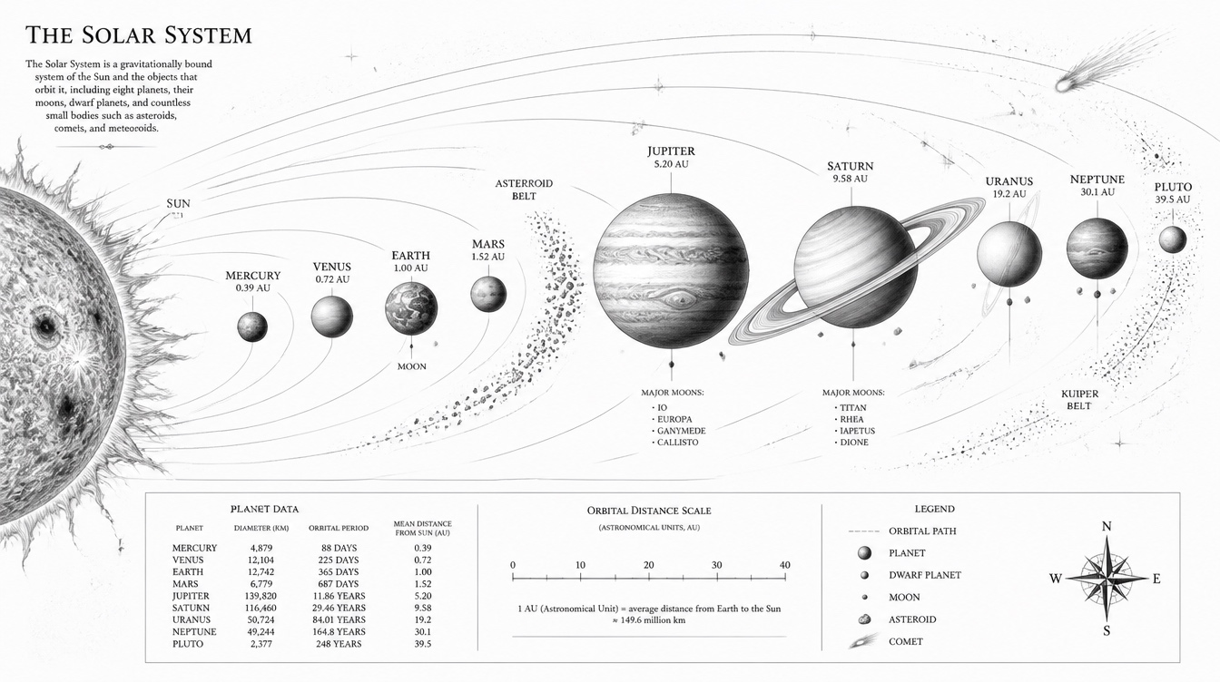 Solar system banner